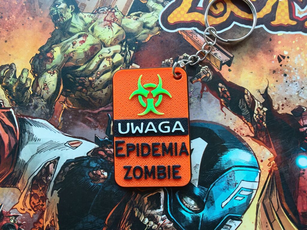 Breloczek Uwaga! Epidemia Zombie